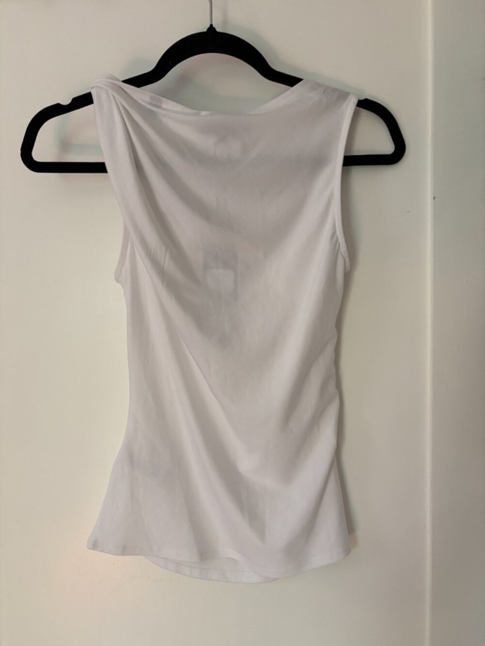 Veronica Beard Otessa Twist Shoulder Ruched Top - Picture 9 of 10